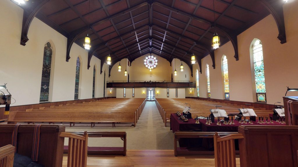 View of the sanctuary from the altar