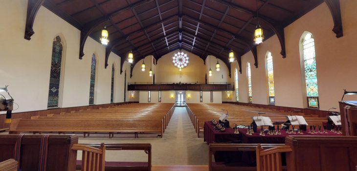 View of the sanctuary from the altar